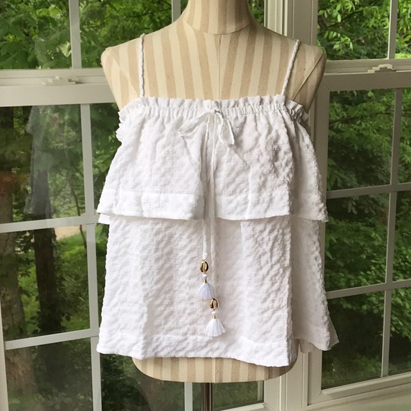 Lilly Pulitzer Mays spaghetti strap flounce top - Picture 5 of 8